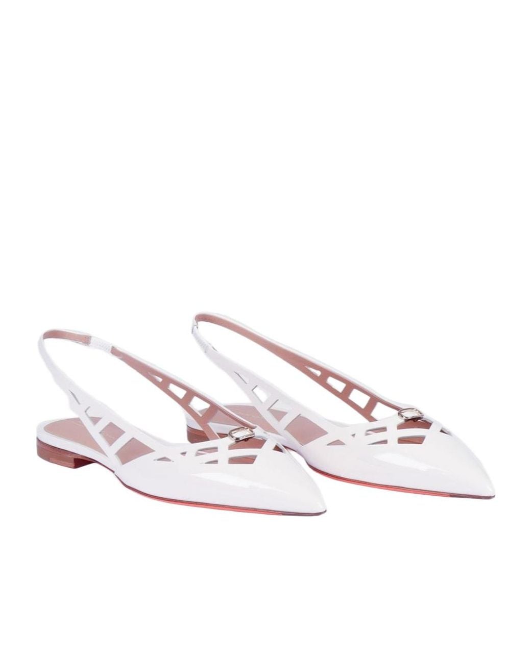 Santoni Pink Stella Cut-Out Slingback Pumps
