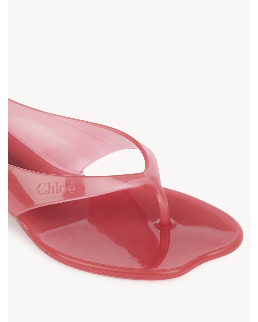 Chloé Pink Chloé Jelly Thong Sandals