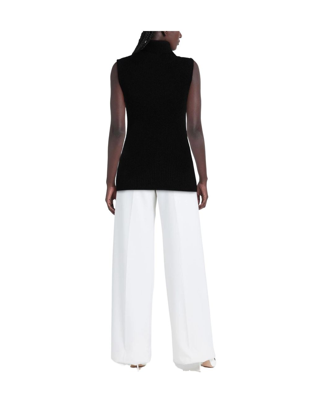 MM6 by Maison Margiela Black Sleeveless Jumpers