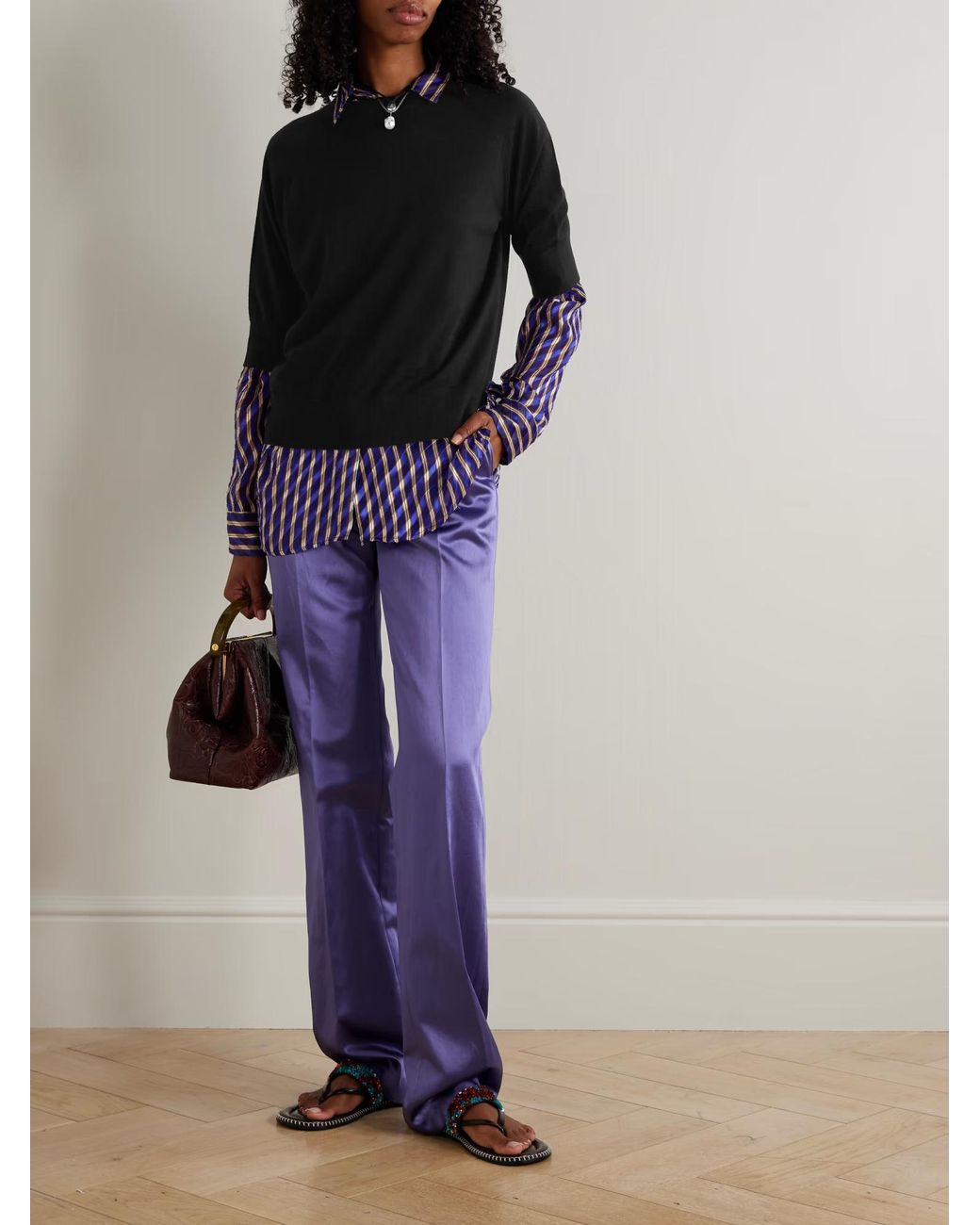 Dries Van Noten Black Merino Sweater