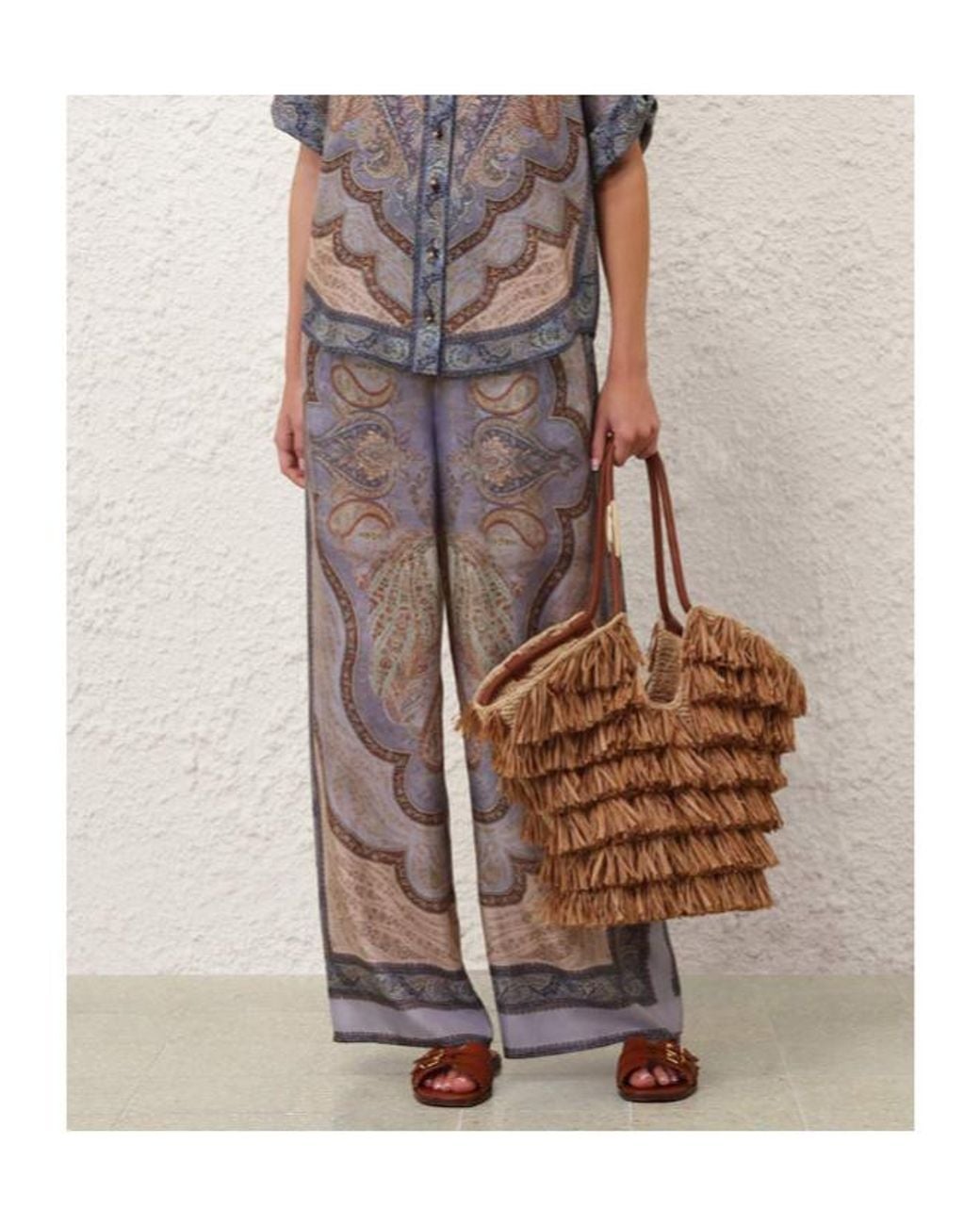Zimmermann Purple Wide Trousers