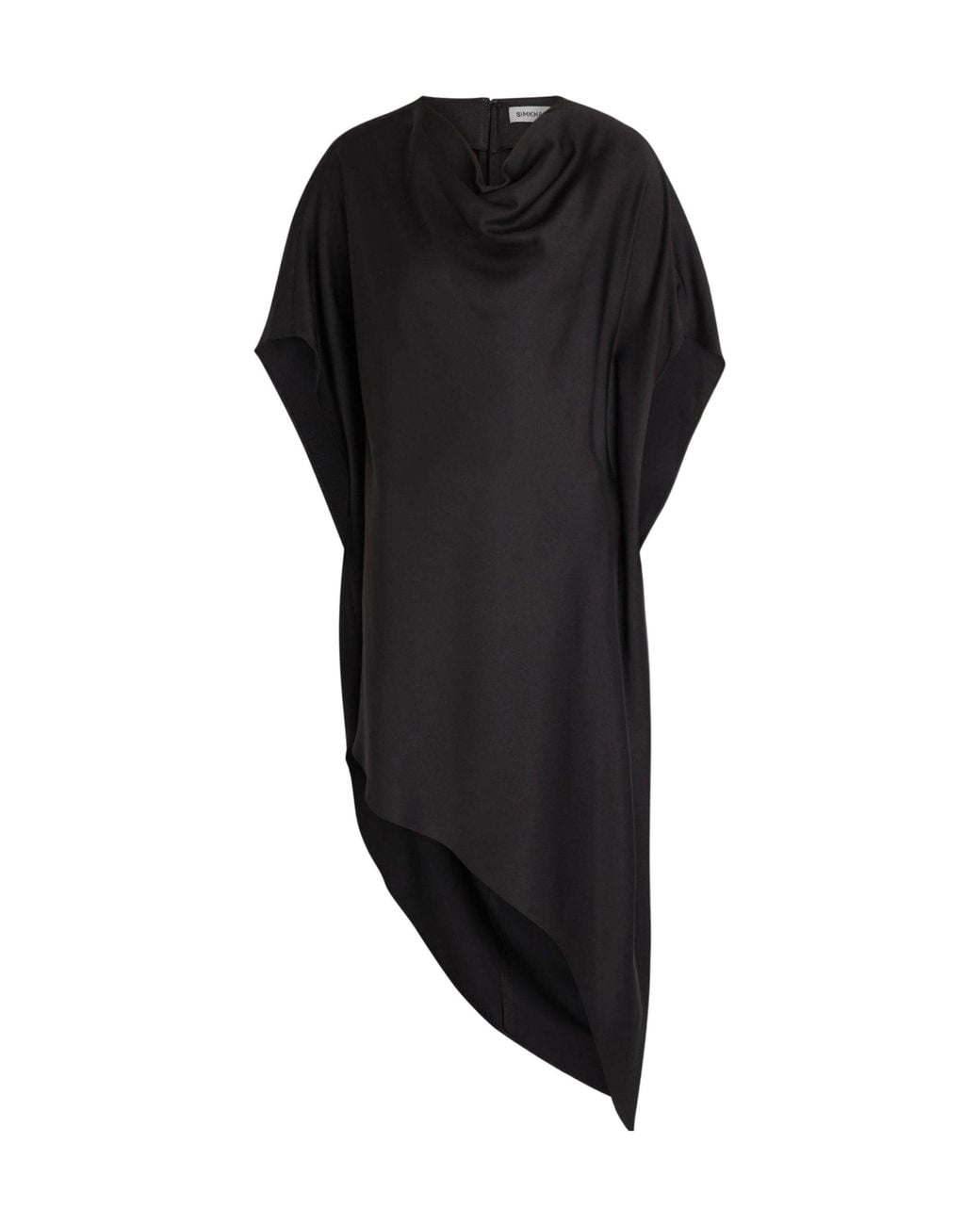 Jonathan Simkhai Black Cape-Style Dress