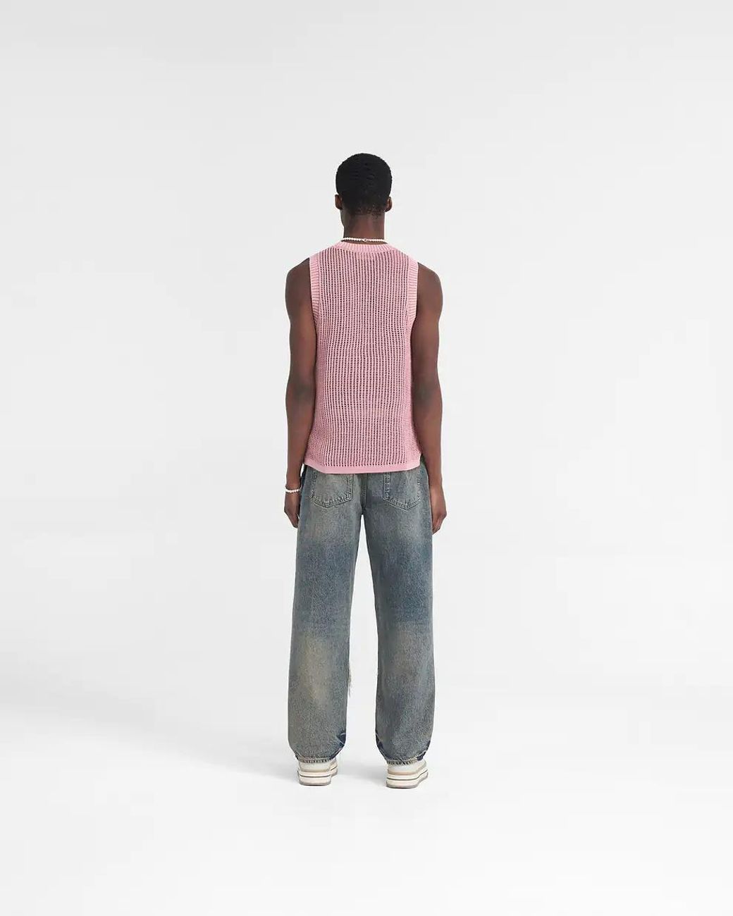Represent Blue Torn Denim Trousers for men