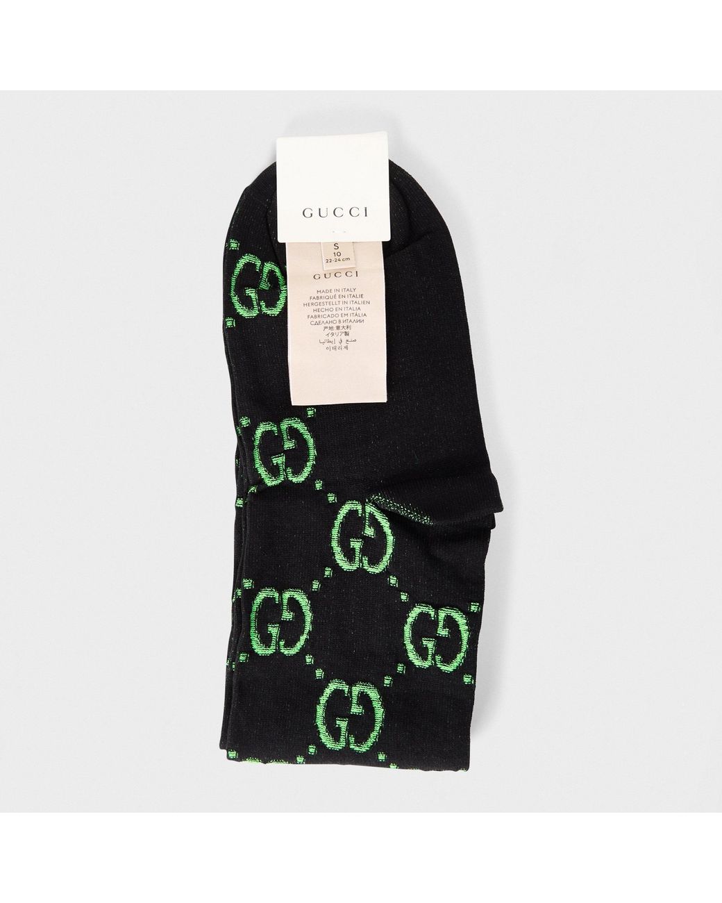Gucci Green Versatile And Stylish Socks