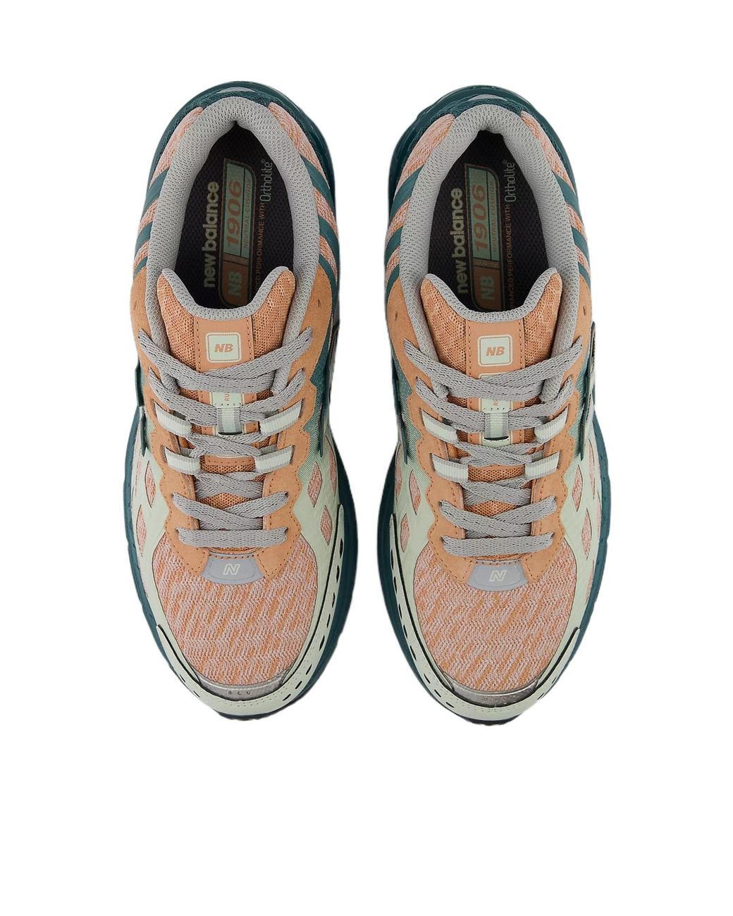 New Balance Green 1906 Lace-Up Sneakers for men