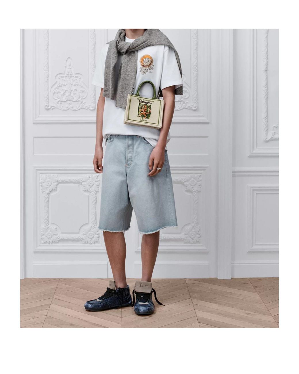 Dior Blue Medaillon Shorts for men