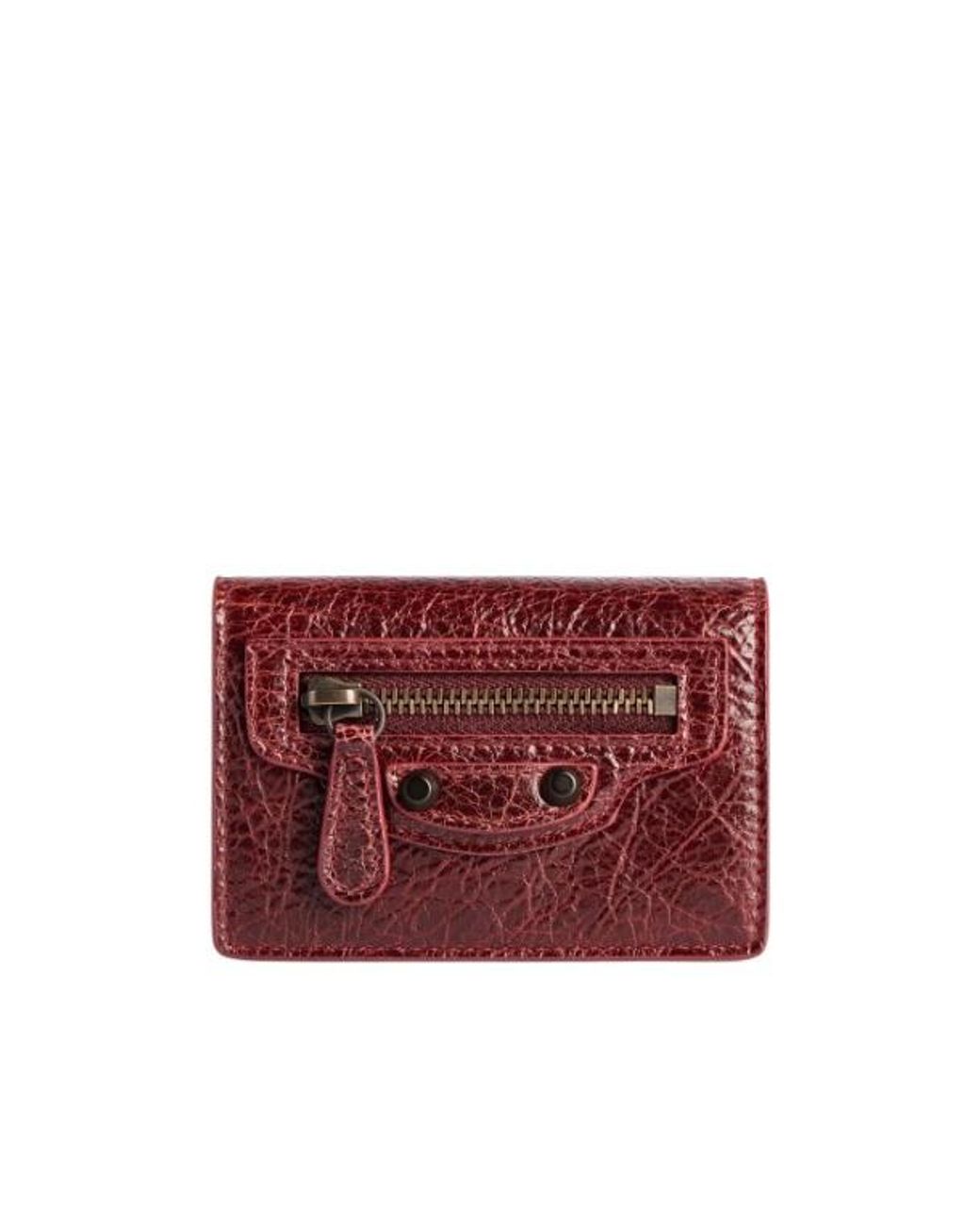 Balenciaga Red Le City Mini Wallet