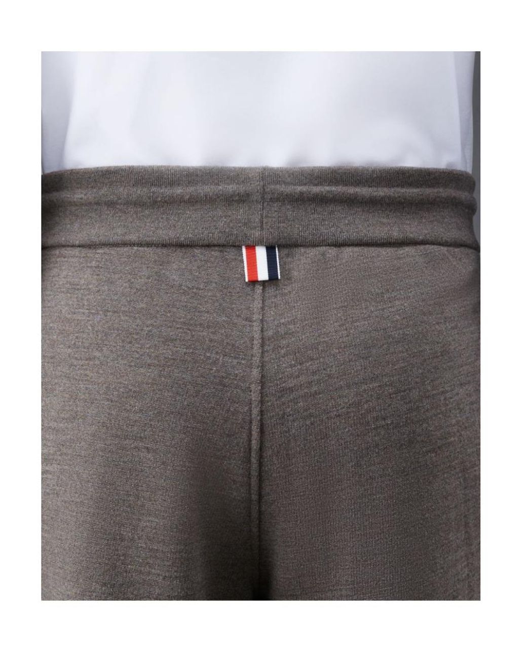 Thom Browne Black Four Bar Drawstring Joggers for men