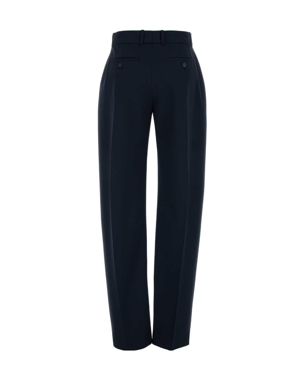 McQueen Blue Straight-Leg Tailored Pants