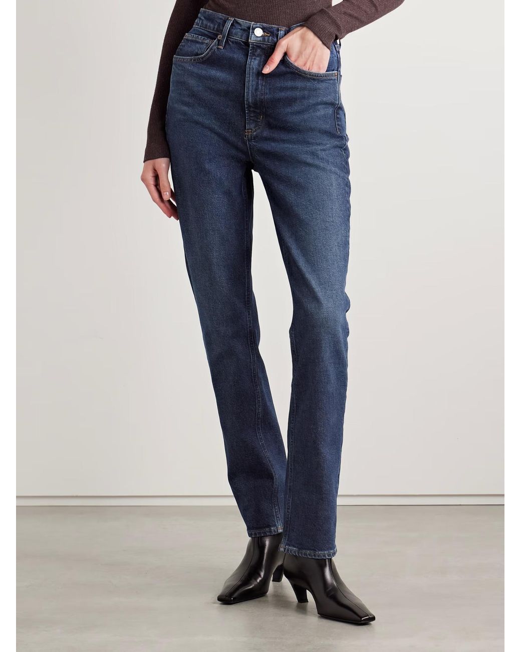 Agolde Blue Straight Jeans for men