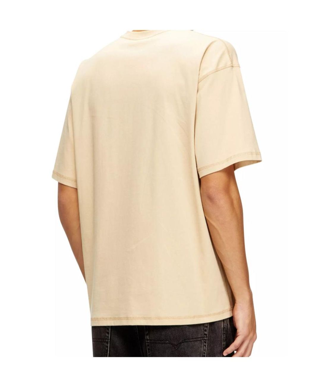 DIESEL White T-Lucien-Ihbi Crewneck T-Shirt for men