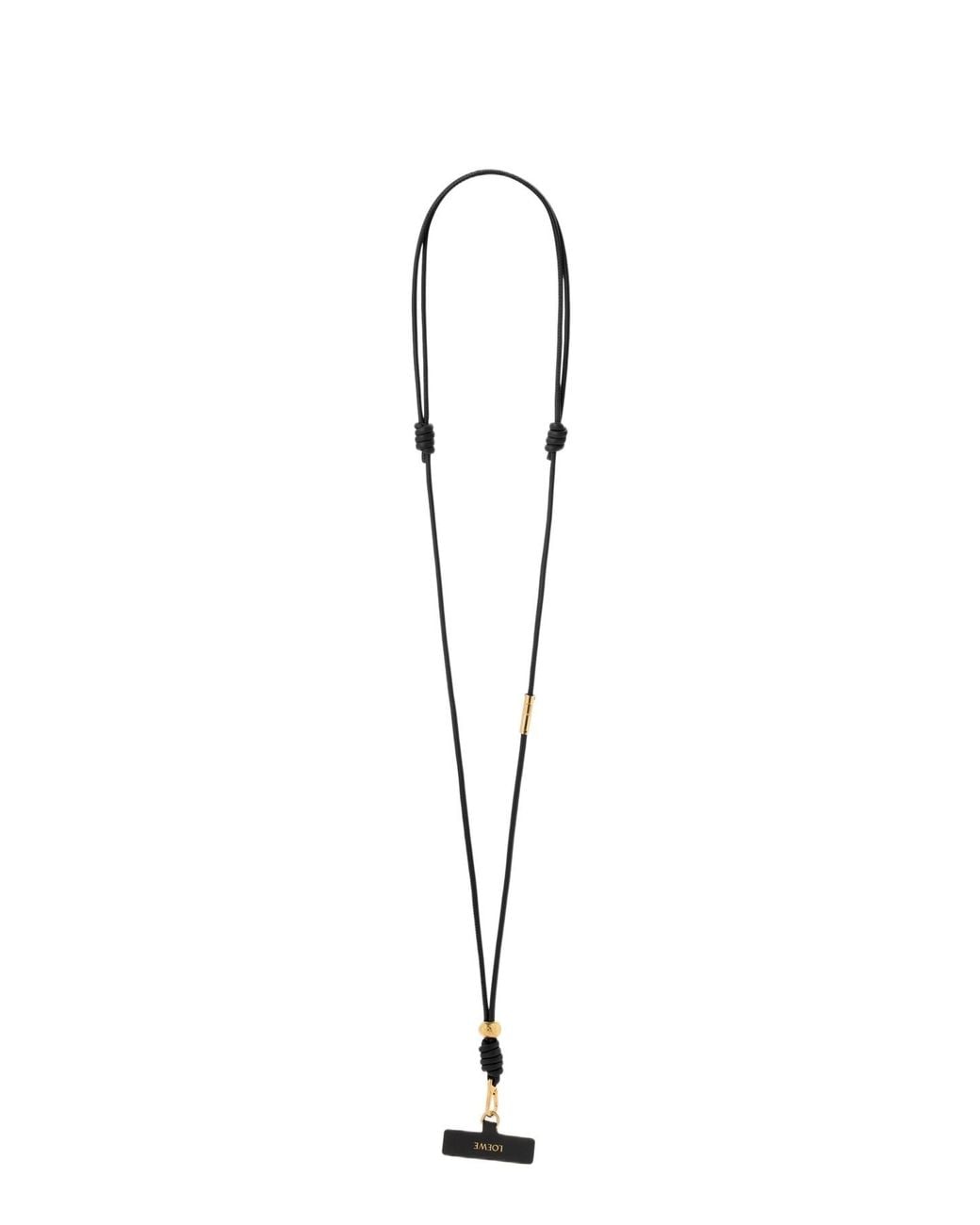 Loewe Multicolor Anagram-Debossed Leather Phone Strap