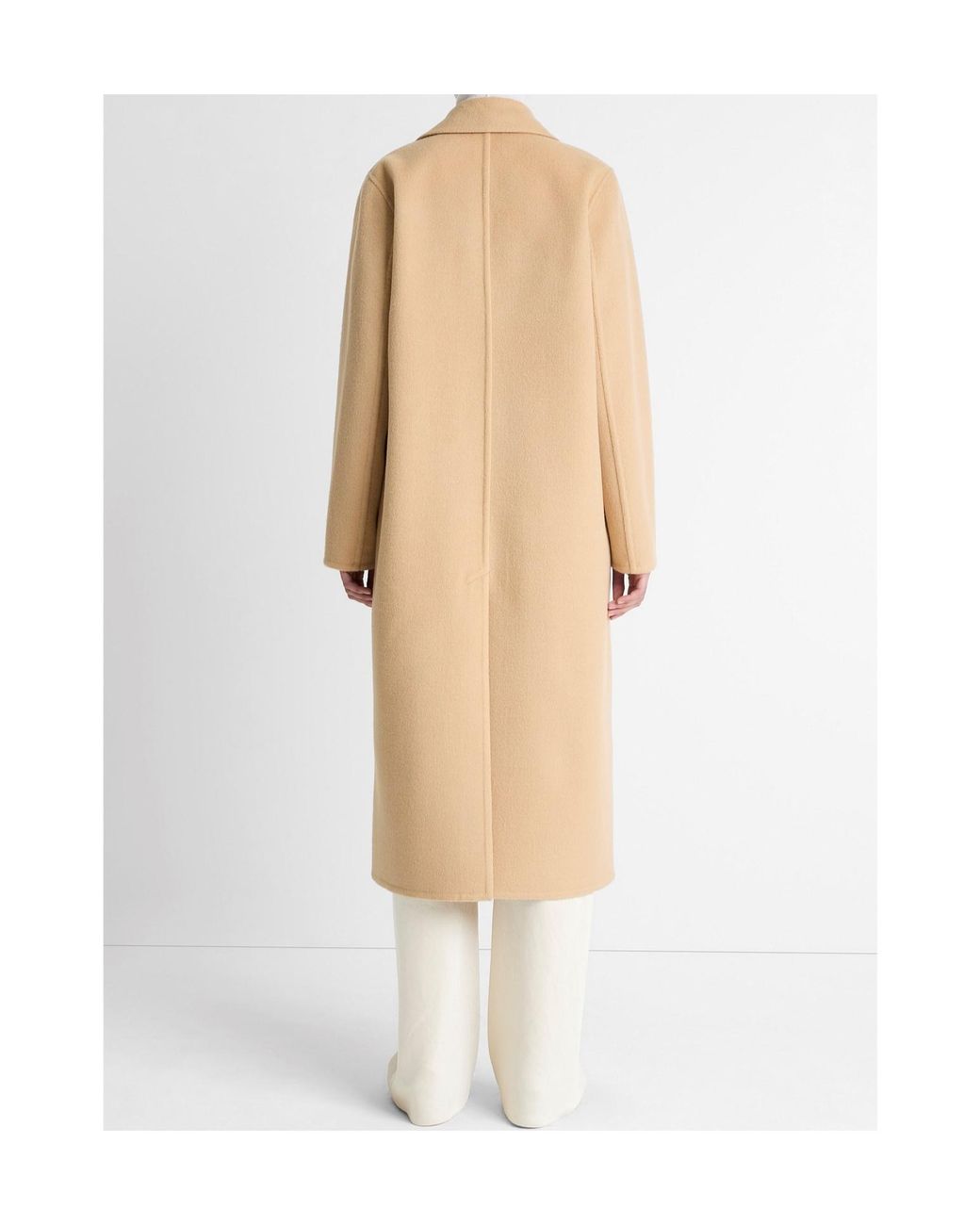 Vince Natural Single-Breasted Classic Coat