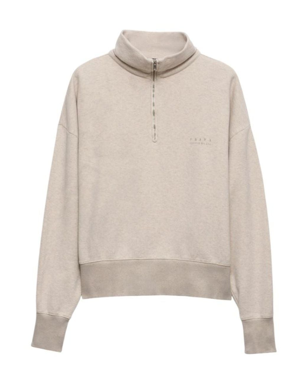 Prada Natural Polo Felpa Logo for men