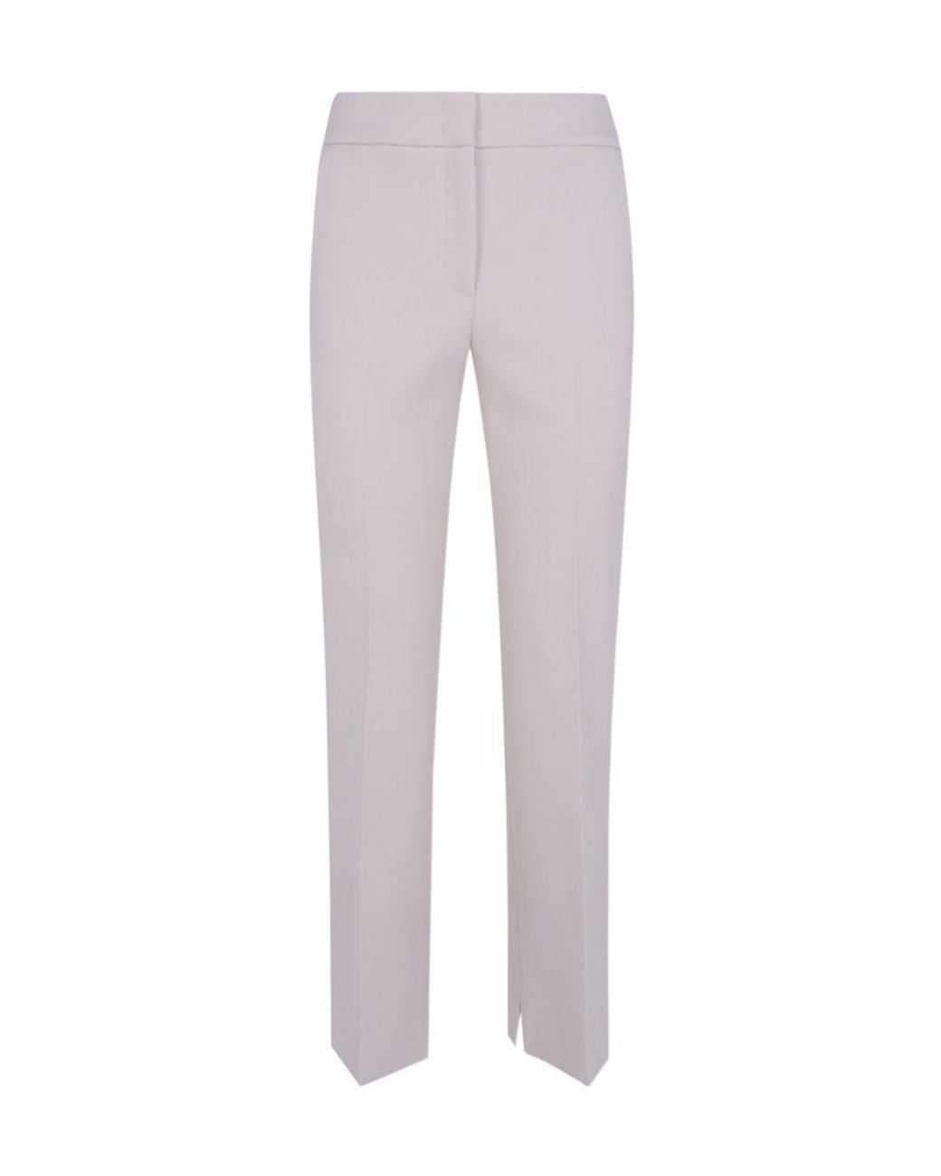 Peserico Gray Mid Rise Cropped Trousers