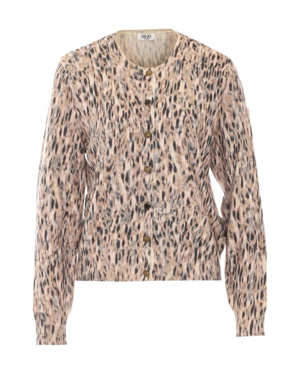 Liu Jo Multicolor Buttoned Graphic Cardigan