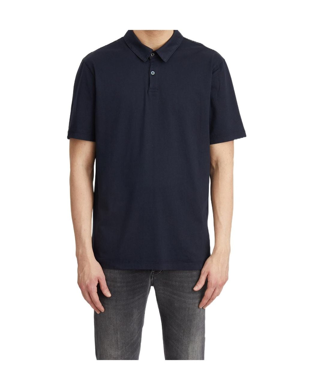 James Perse Blue Logo Polo Shirt for men