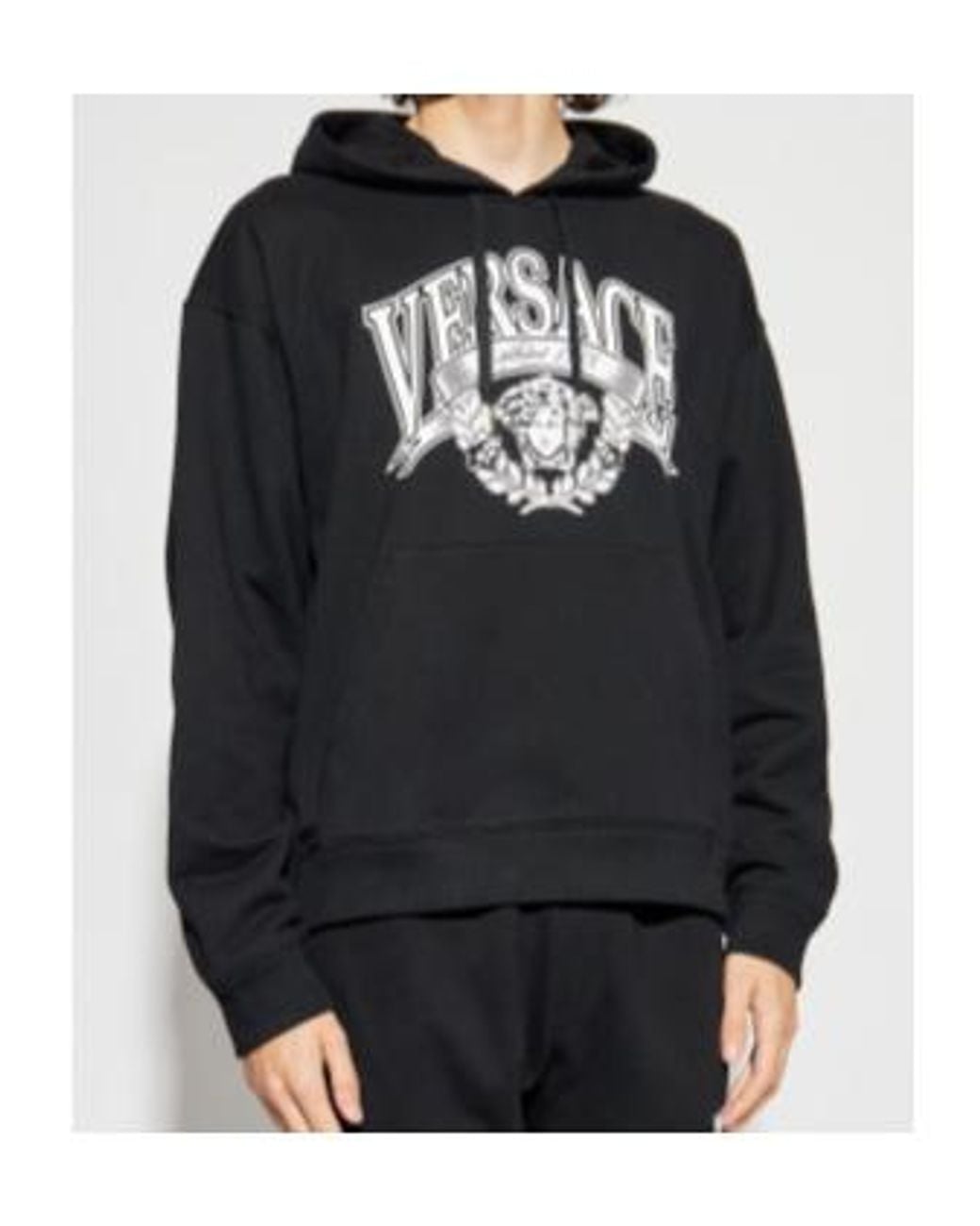Versace Black Hoodies for men