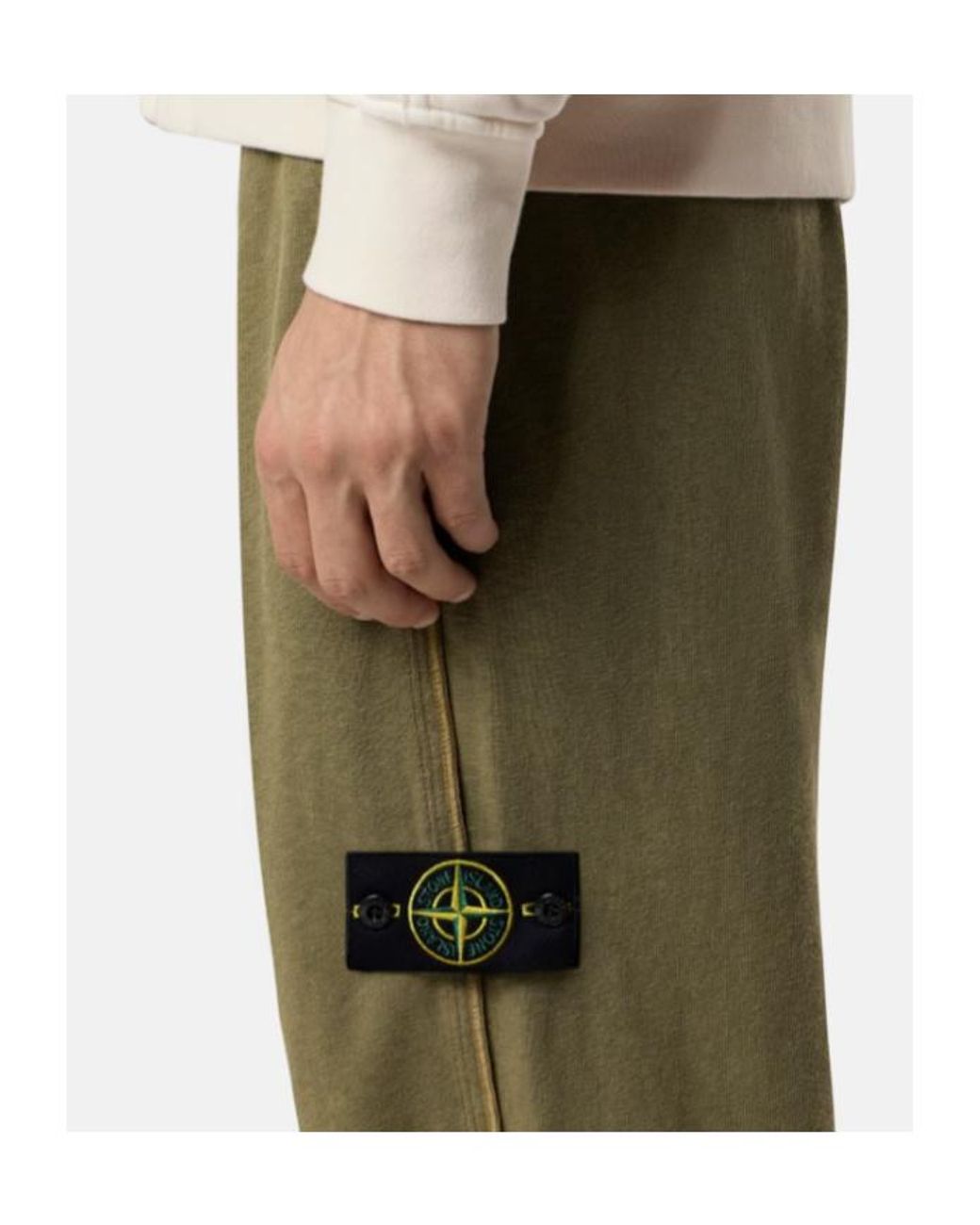 Stone Island Green Compass-Badge Track Pants for men