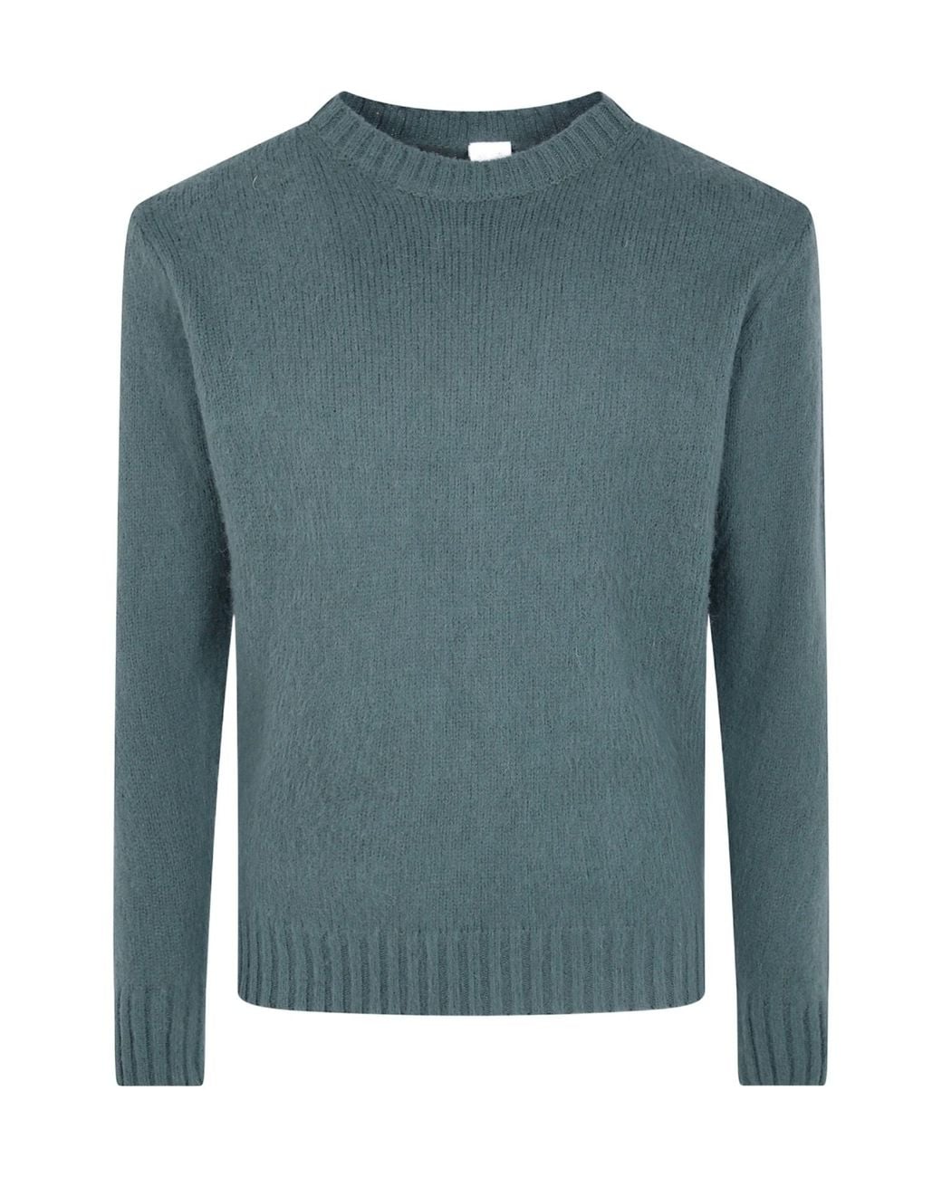 Aspesi Green Long-Sleeved Crewneck Jumper for men