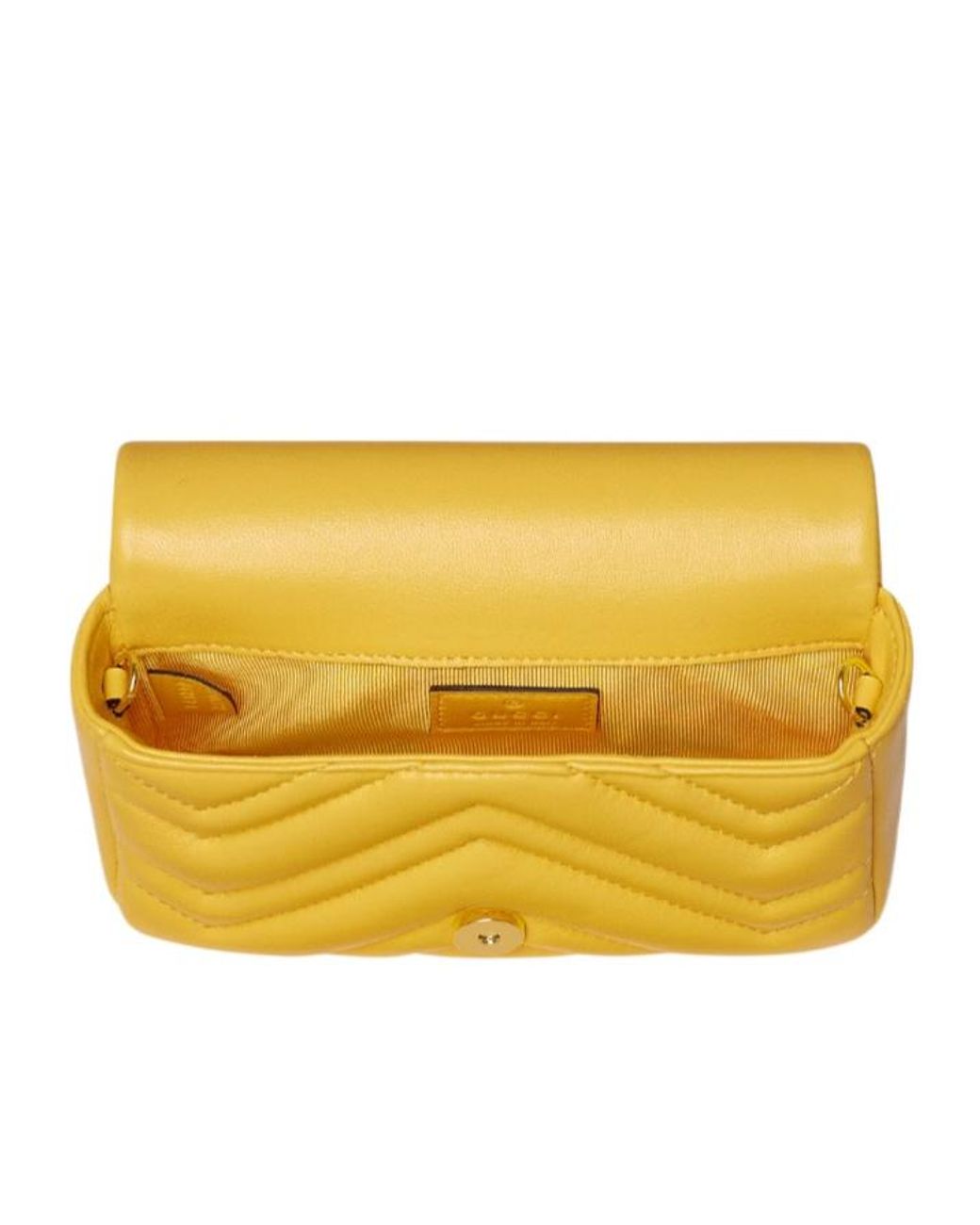 Gucci Yellow Gg Marmont Mini Bag