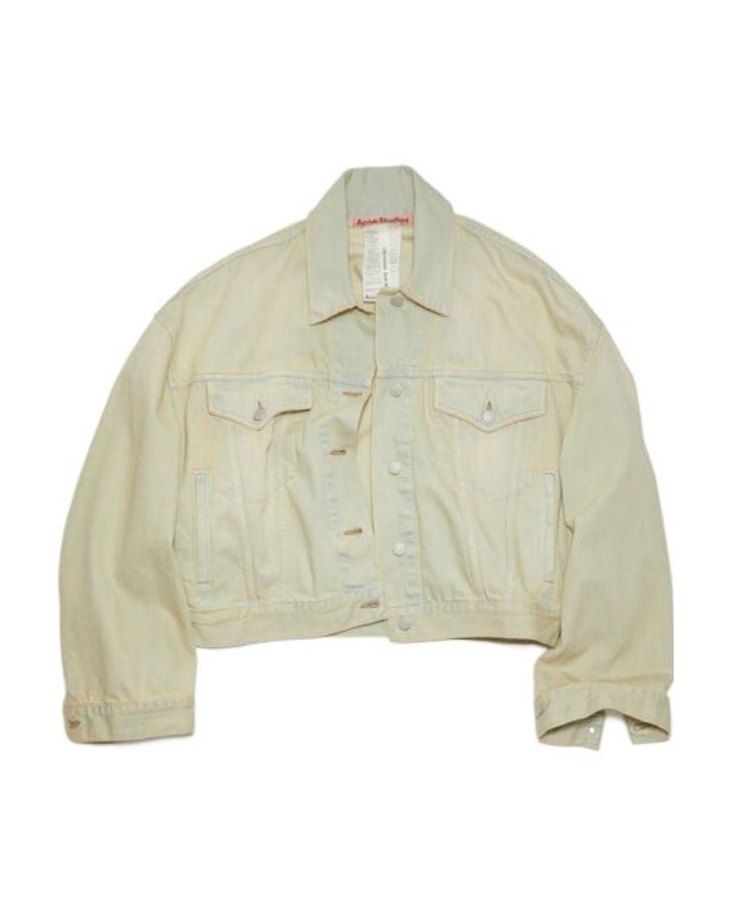 Acne Natural Faded-Wash Denim Jacket