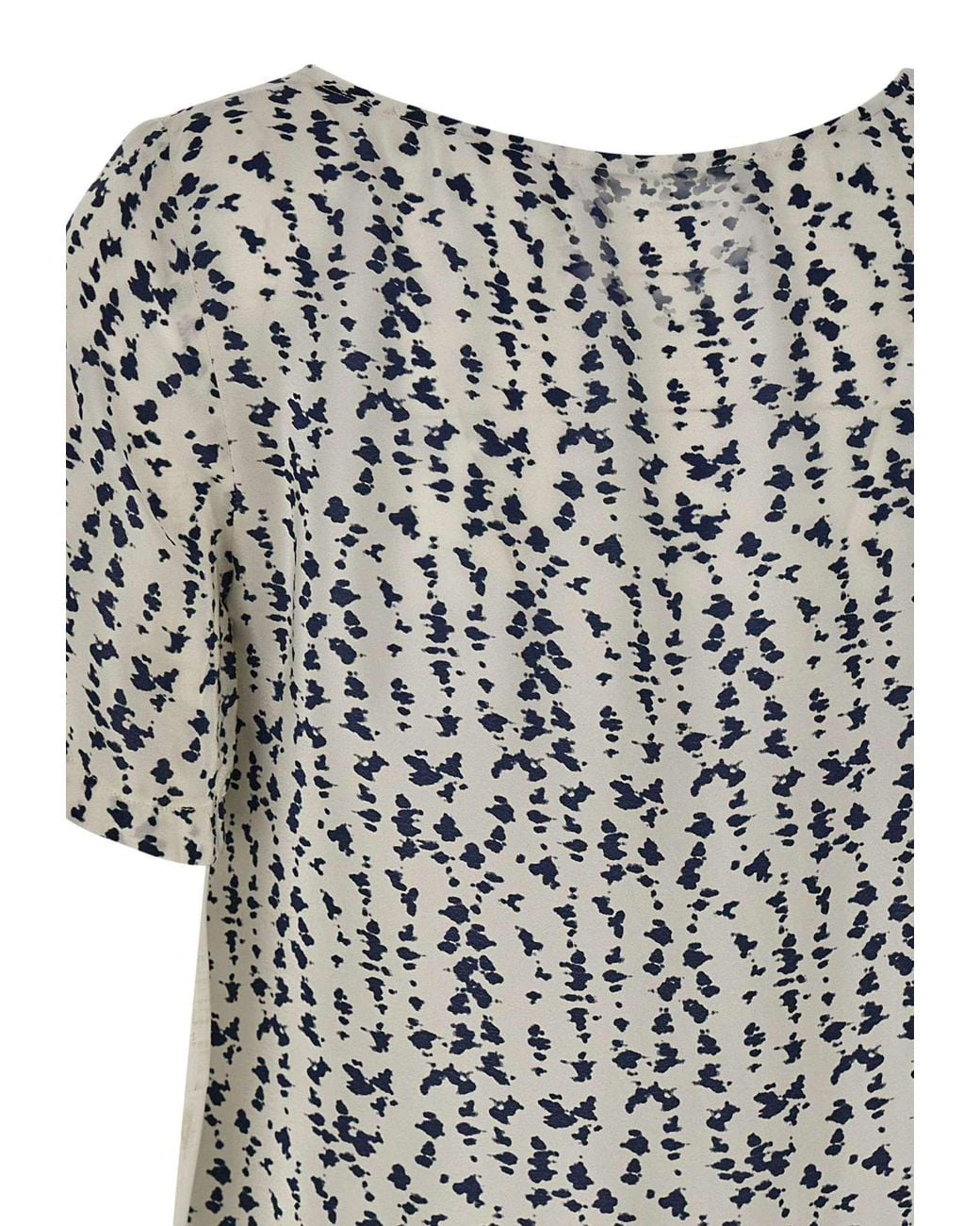 Kaos Black Printed Short-Sleeve Top