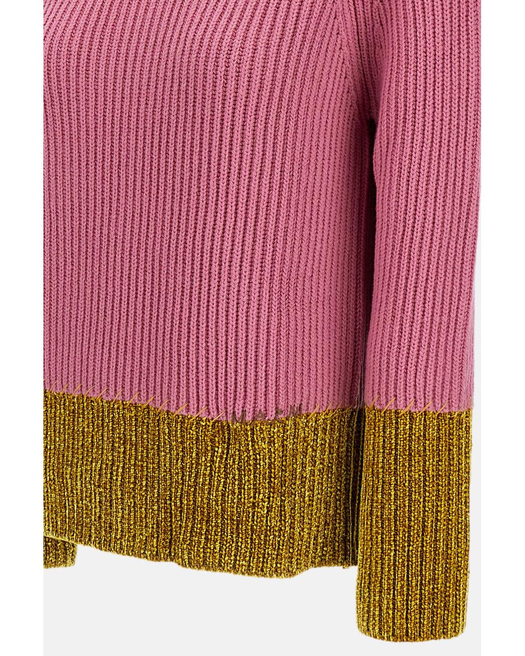 Marni Pink Two-Toned Knitted Jumper