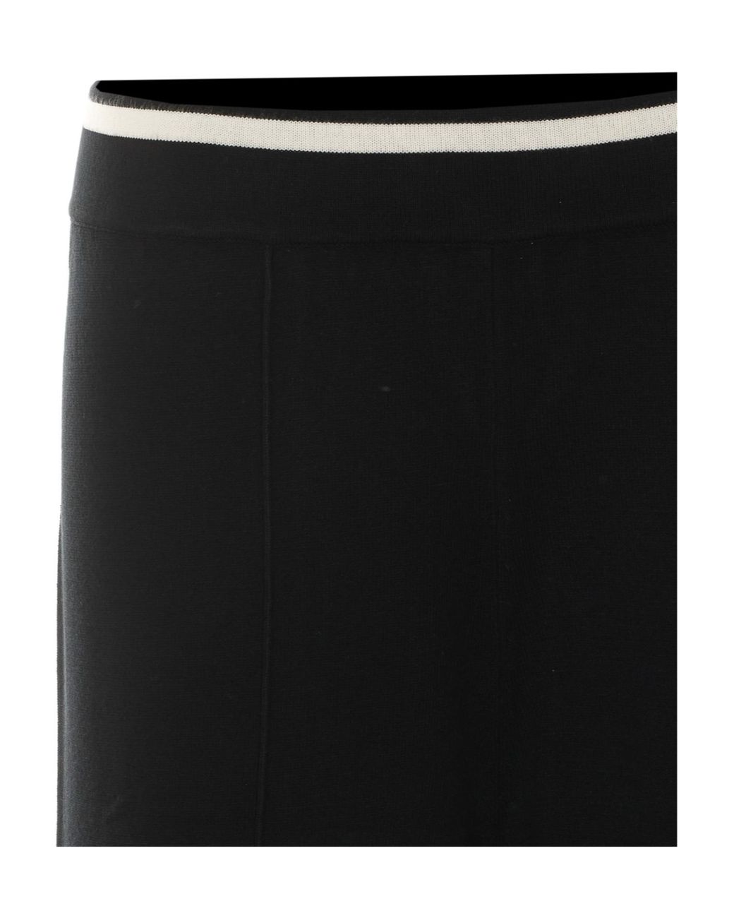 Liu Jo Black Elastic-Waist Wide-Leg Pants