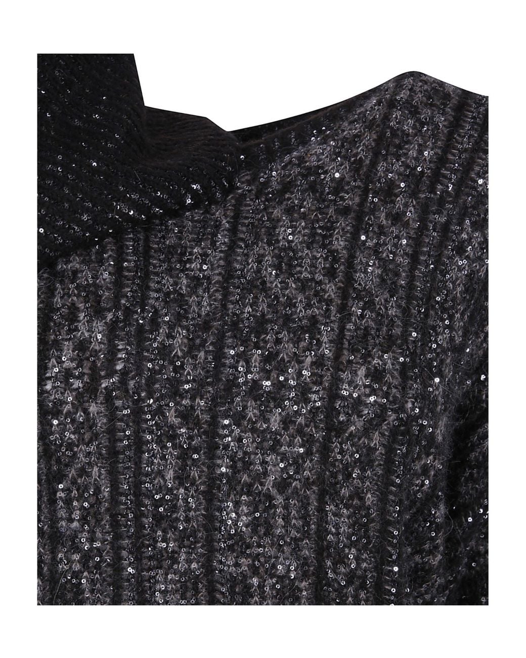 D.exterior Black Turtleneck Jumper