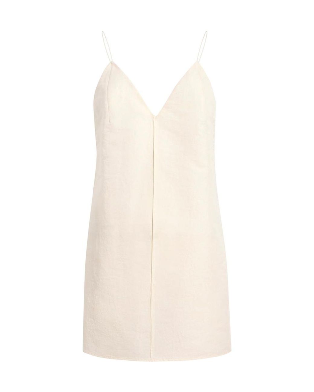 Khaite White Talsie V-Neck Top