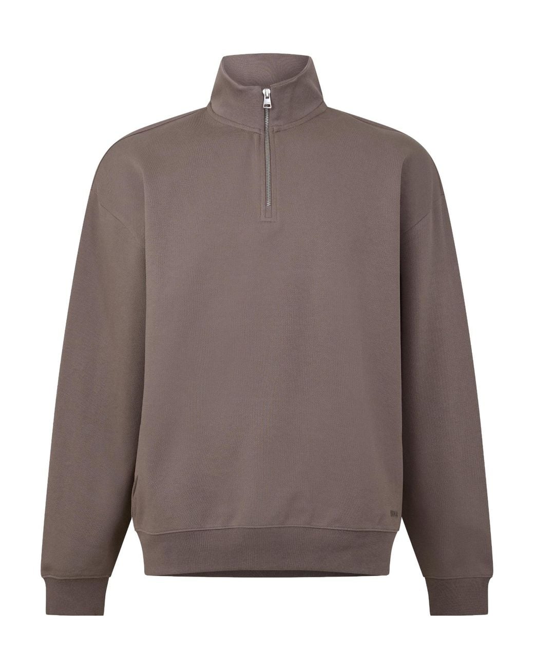 Boss Brown Simple Knitted Sweater for men