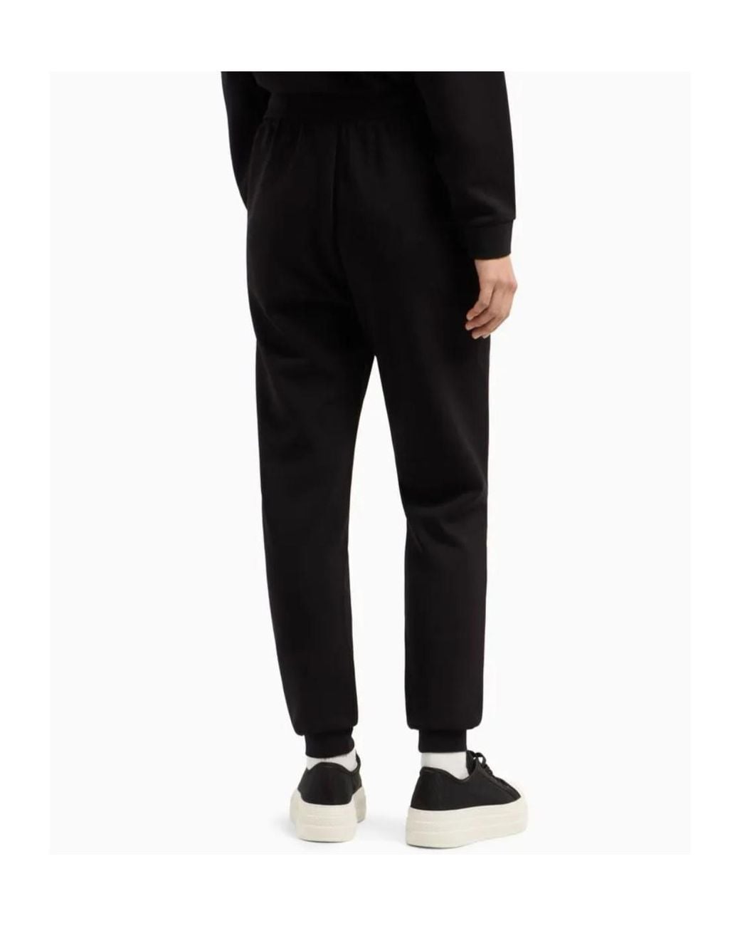 ARMANI EXCHANGE Black Logo-Detail Track Pants