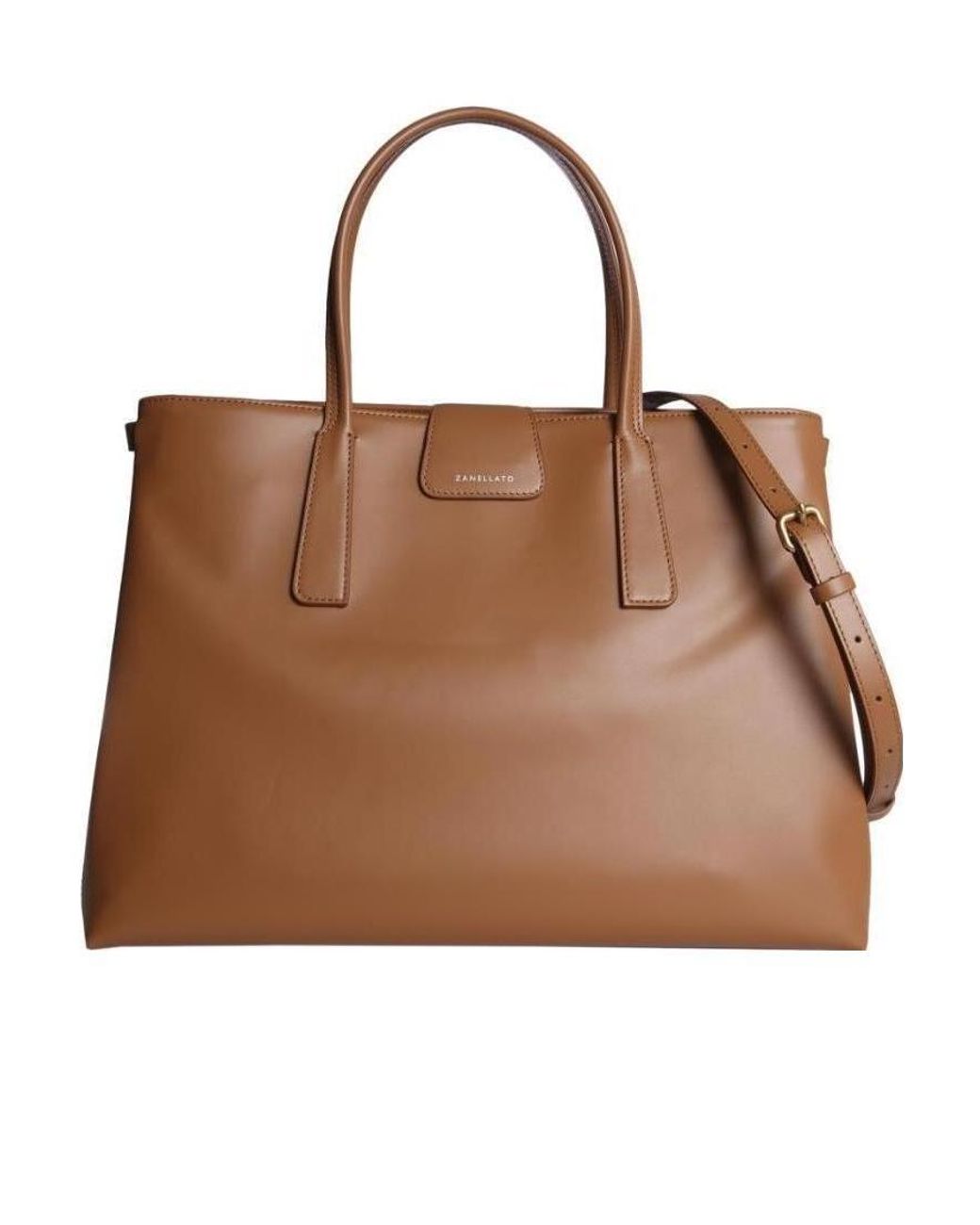 Zanellato Brown Duo Metropolitan Linea Handbag