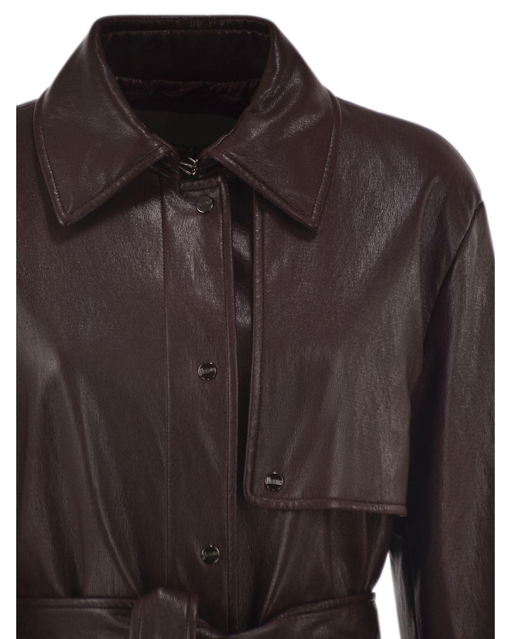 Herno Brown Long Belted Coat