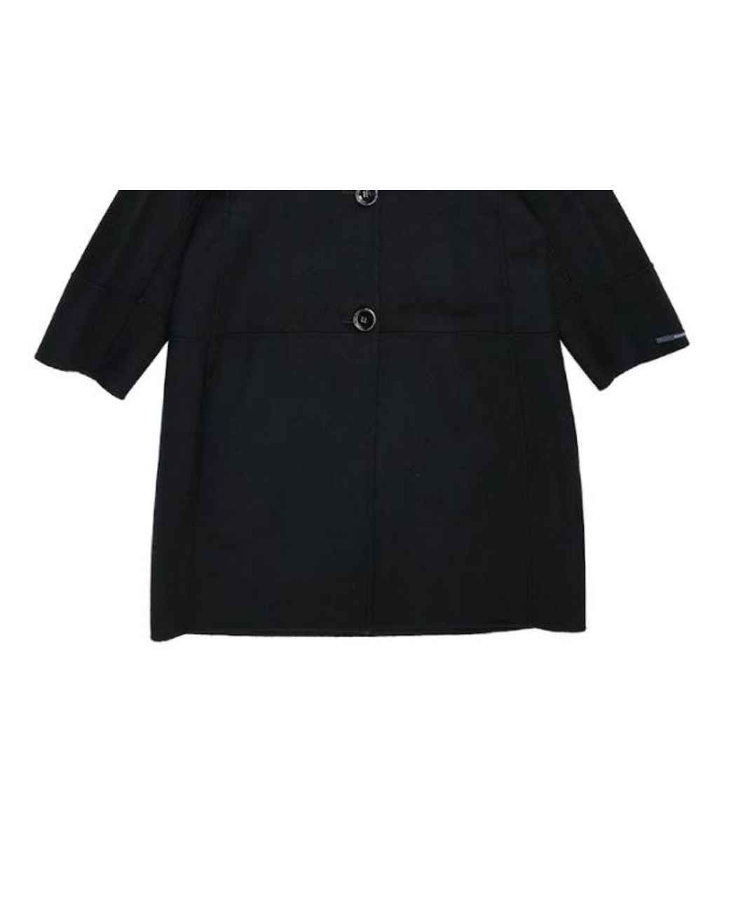 Max Mara Black Lapel Coat