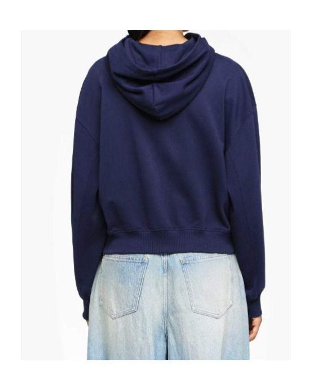 J.W. Anderson Blue Anchor-Embroidered Hoodie