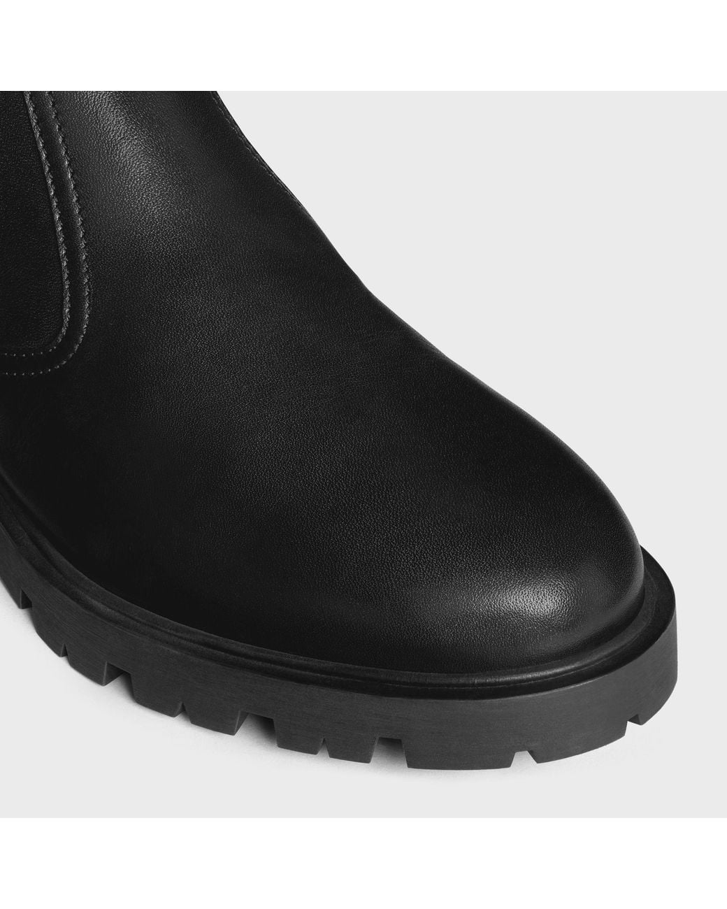 Céline Black Margaret Chelsea Boot With Shearling for men