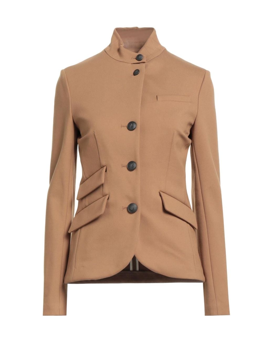 Rag & Bone Brown Slim Fit Stand Collar Blazer