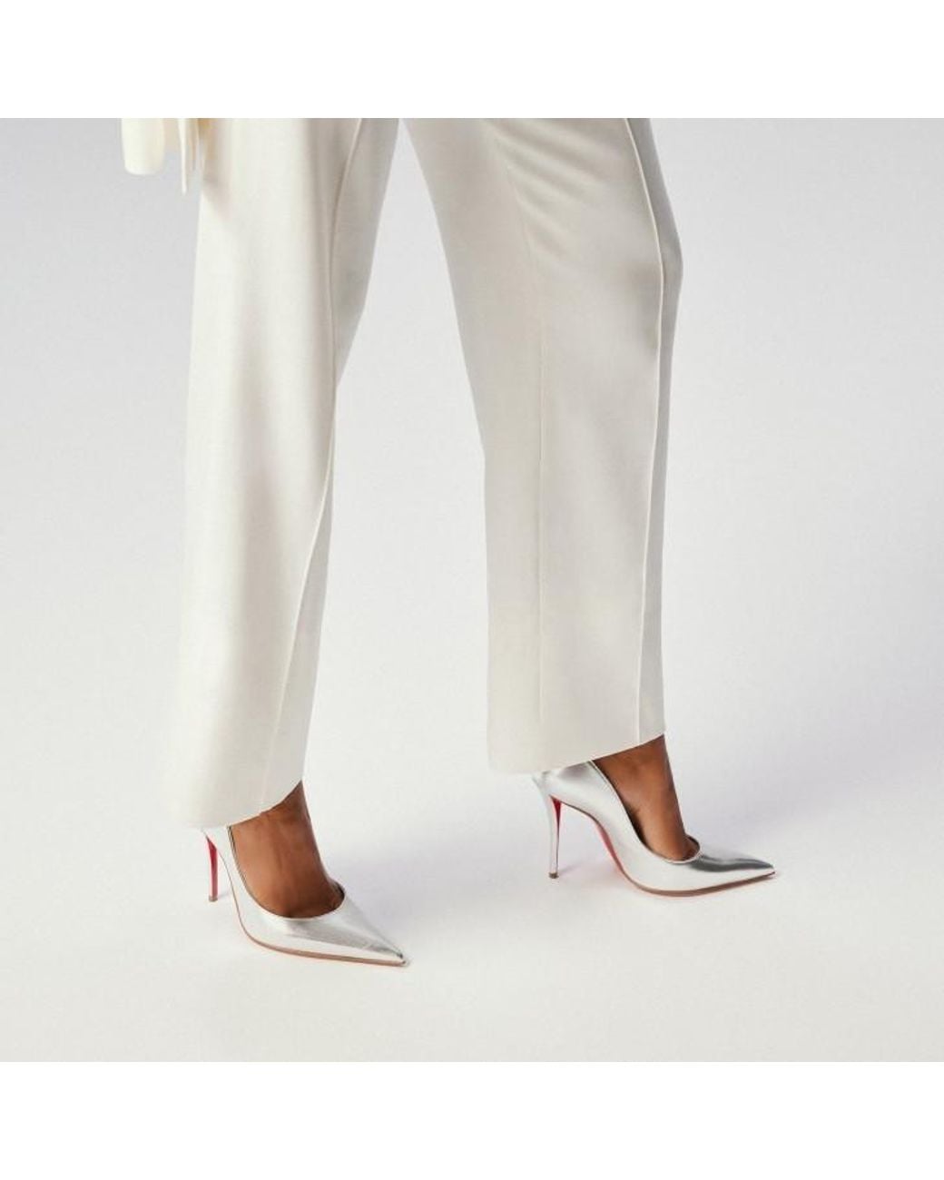 Christian Louboutin White Miss Z Pumps