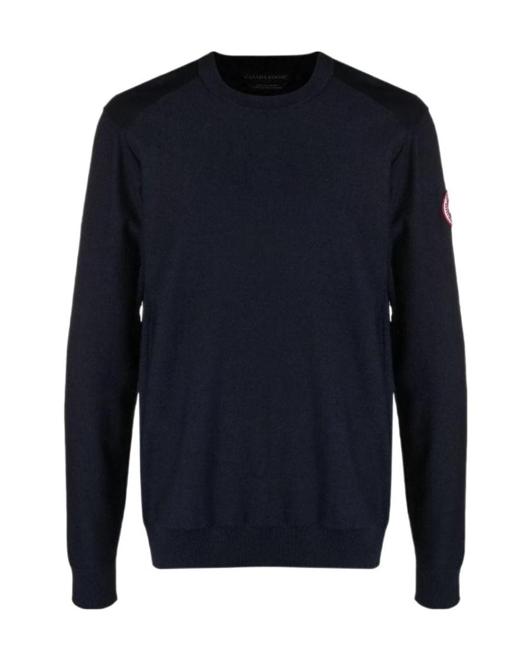 Canada Goose Blue Dartmouth Logo Patch Jumper for men