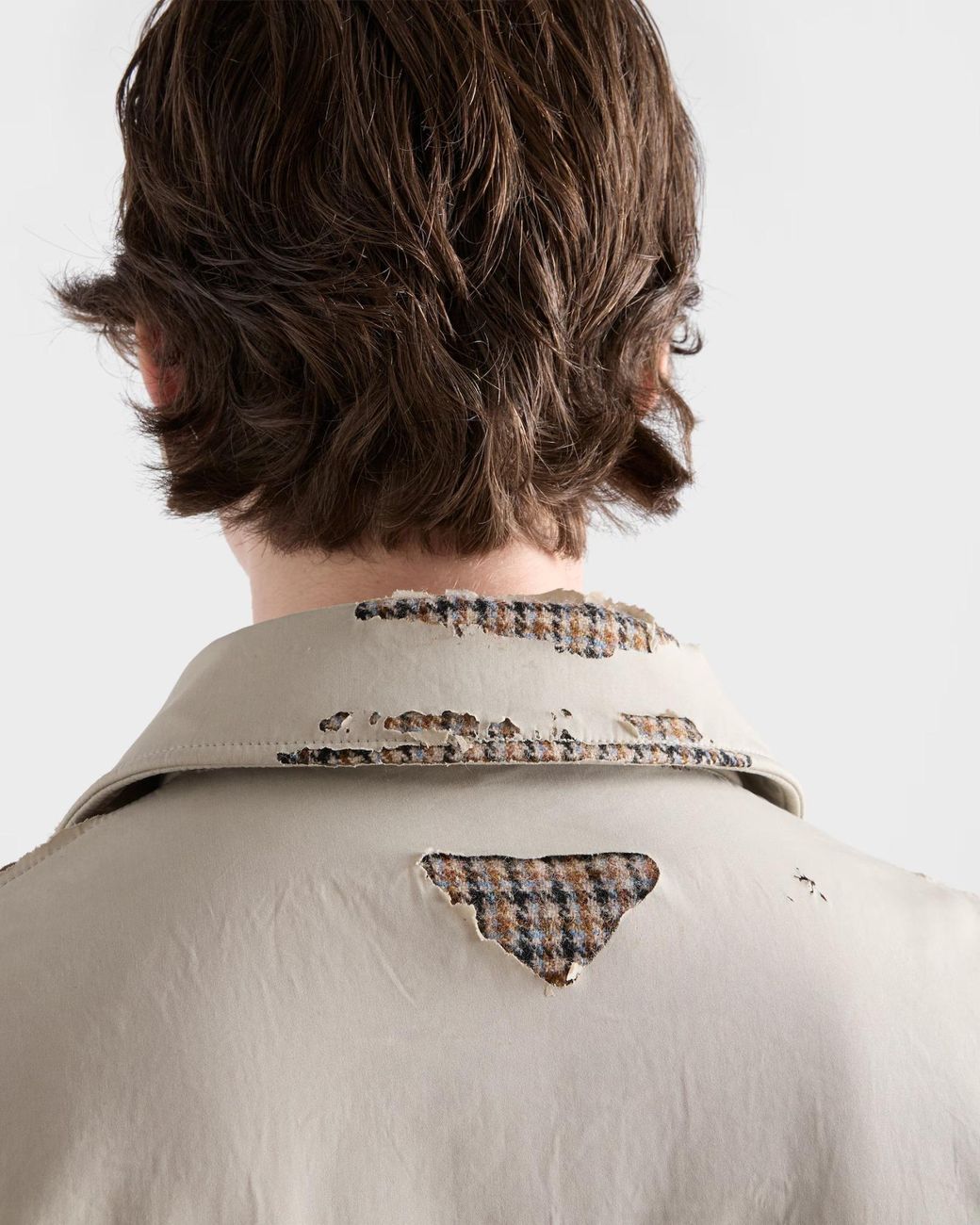 Prada Natural Bonded Devoré Cotton Jacket for men