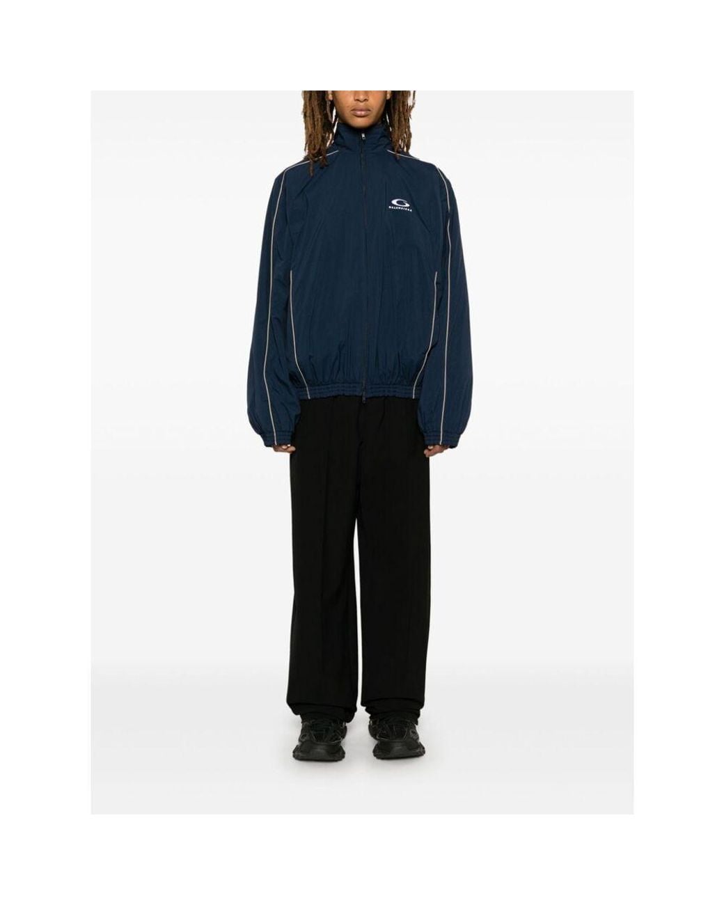 Balenciaga Blue Reversible Zip-Up Jacket for men