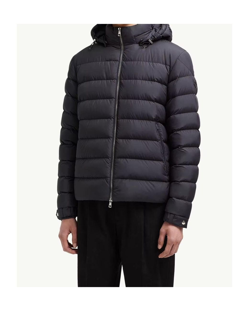 Moncler Black Arneb Hooded Padded Jacket for men