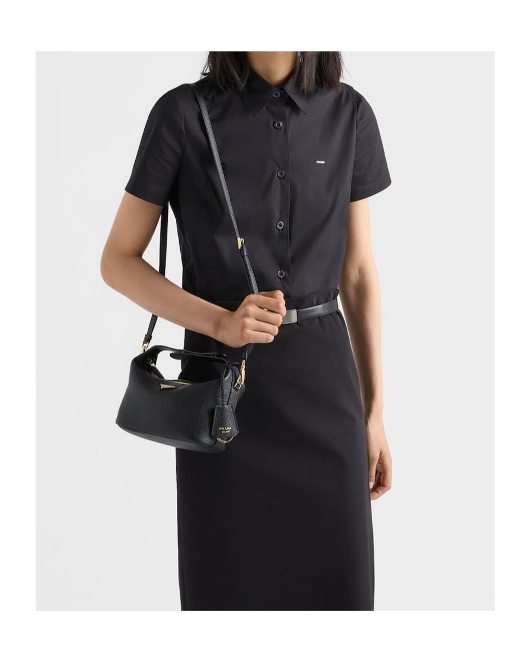 Prada Black Chérie Leather Mini-Bag