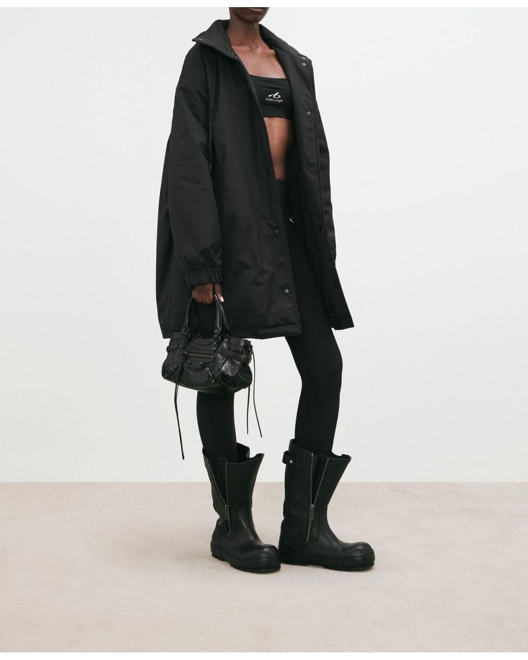 Balenciaga Black Le City Bag East-West Mini