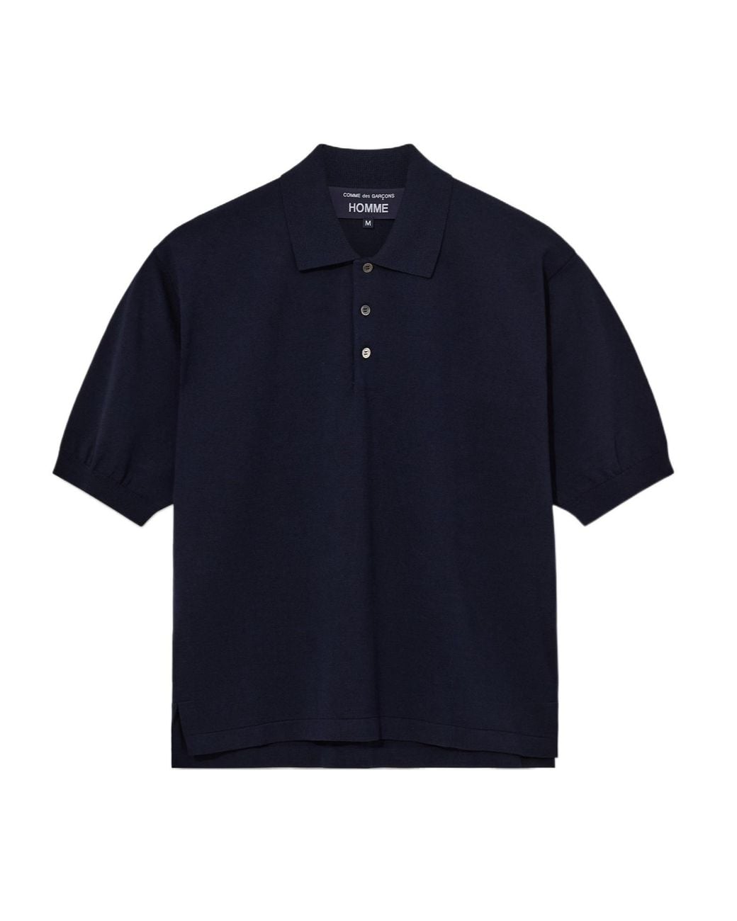 Comme des Garçons Blue Short-Sleeved Polo Shirt for men