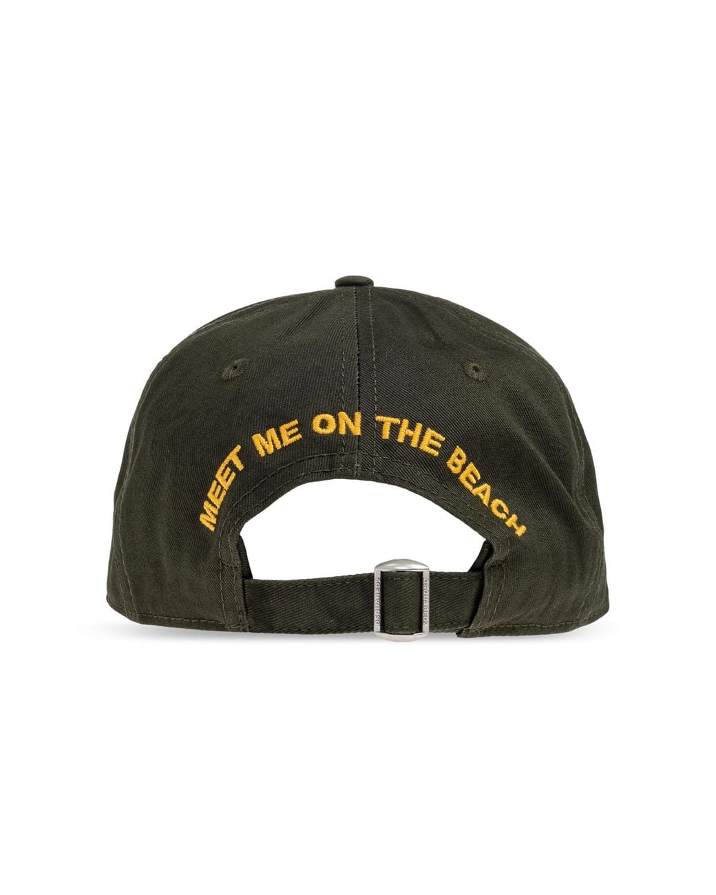 DSquared² Green Summer Vintage Patch Distressed Baseball Cap for men