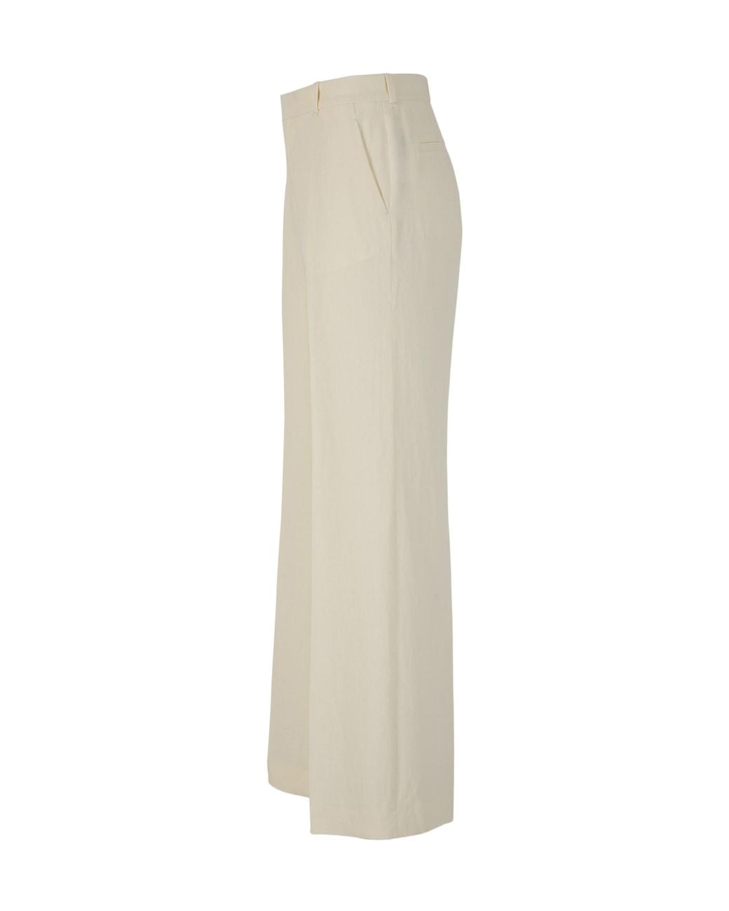 Chloé White Chloé Wide-Leg Tailored Trousers