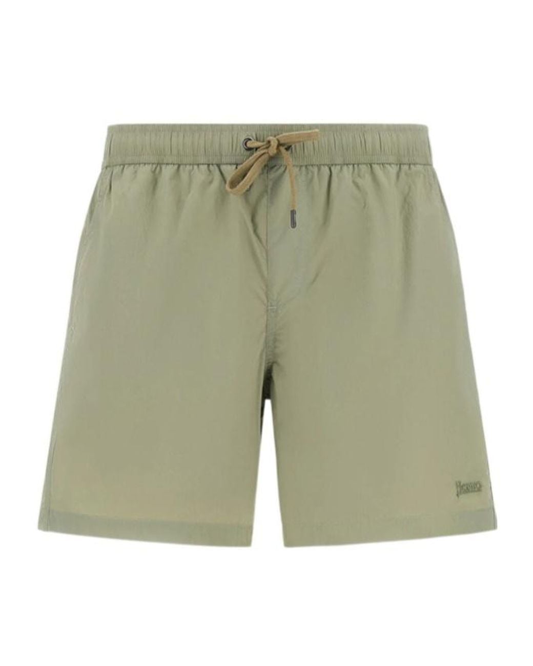 Herno Green Drawstring Swim Shorts for men